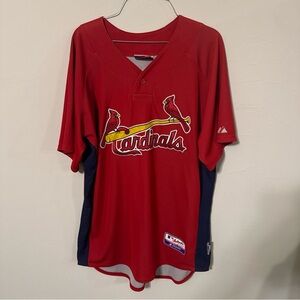 Majestic Scott Rolen #27 Baseball Jersey Size Men's XL St. Louis Cardinals Red